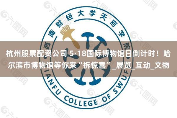 杭州股票配资公司 5·18国际博物馆日倒计时！哈尔滨市博物馆等你来“拆惊喜”_展览_互动_文物