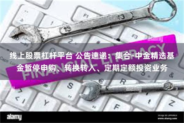 线上股票杠杆平台 公告速递：集合-中金精选基金暂停申购、转换转入、定期定额投资业务