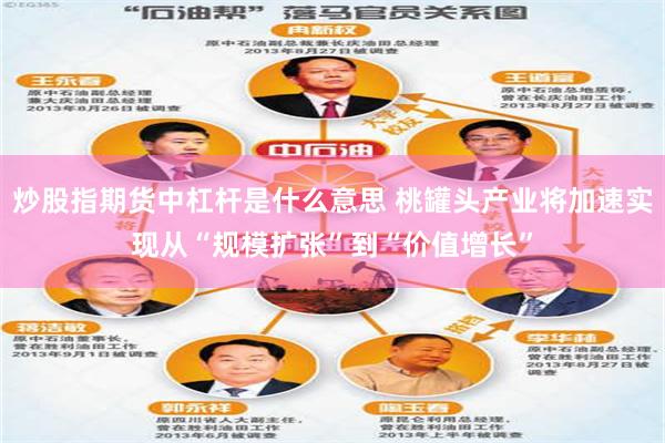 炒股指期货中杠杆是什么意思 桃罐头产业将加速实现从“规模扩张”到“价值增长”